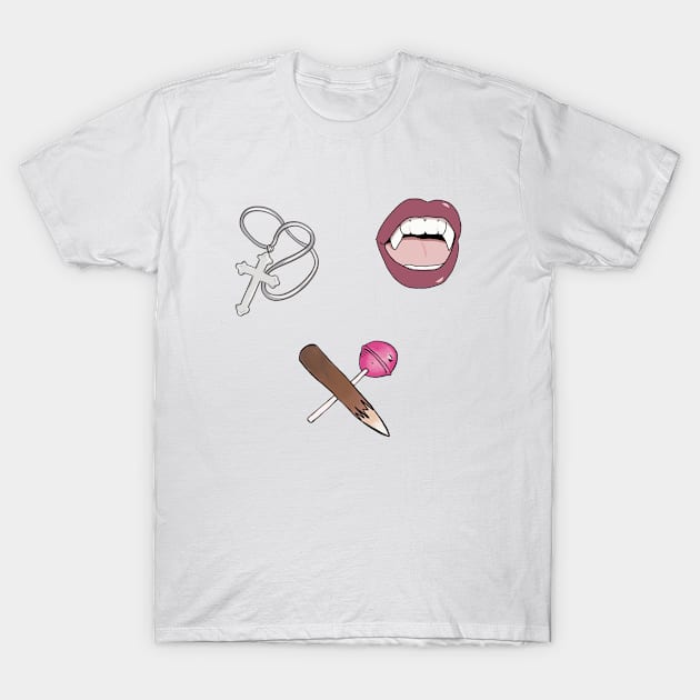 Buffy Slayer Things Print T-Shirt by likeapeach